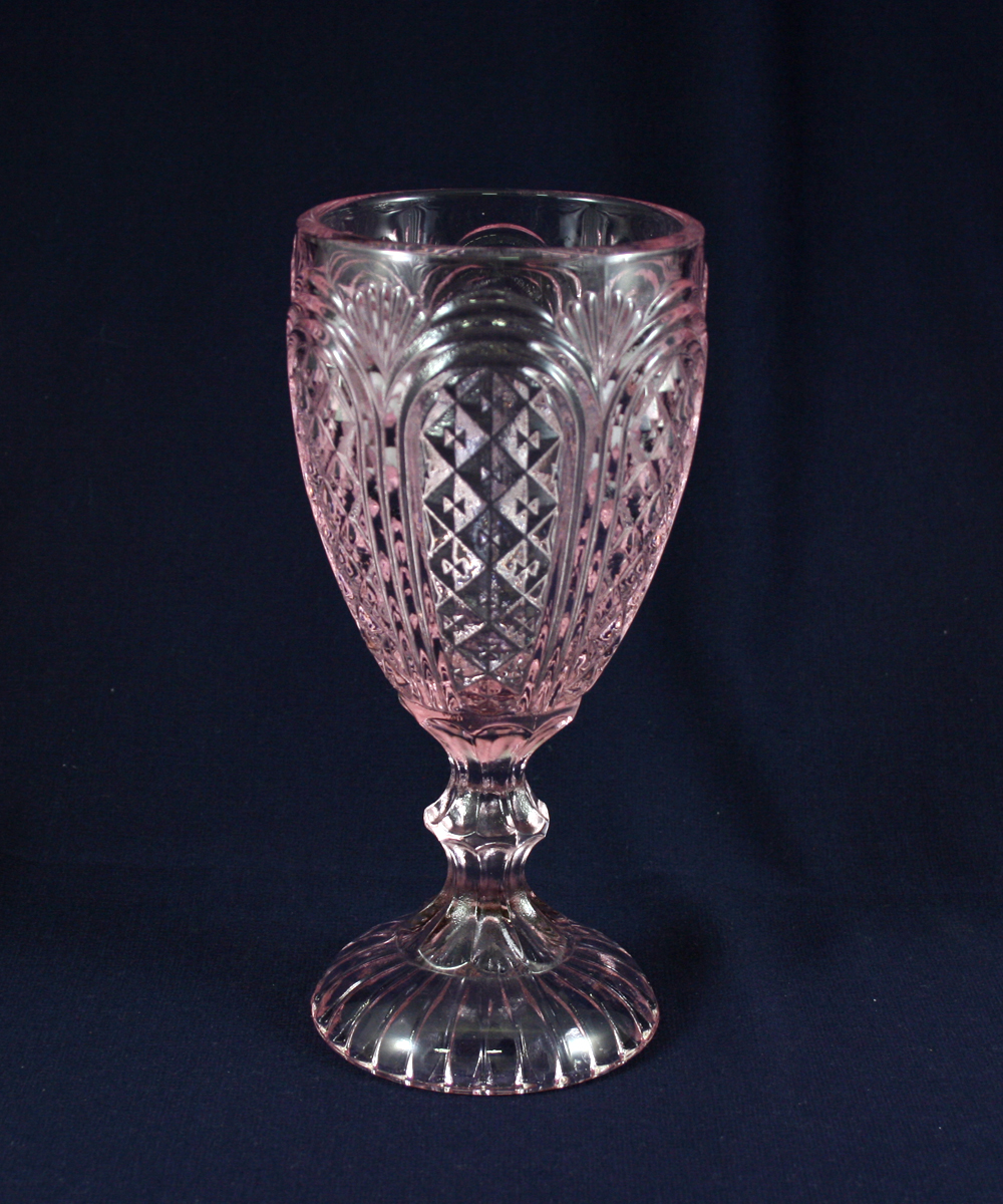 Vintage Carousel Goblet Light Pink